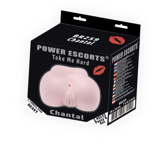 Power Escorts - BR259 - Take me Hard Chantal - Pussy &amp; Ass Masturbator - 1.15 KG - Flesh