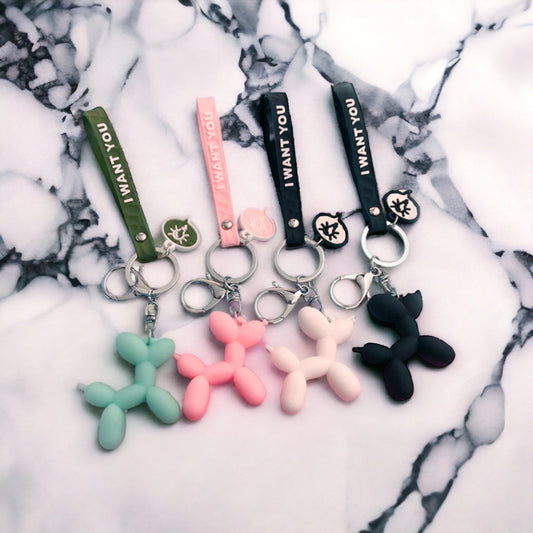 Keychain Doggy "I WANT YOU" 6 Colors 
