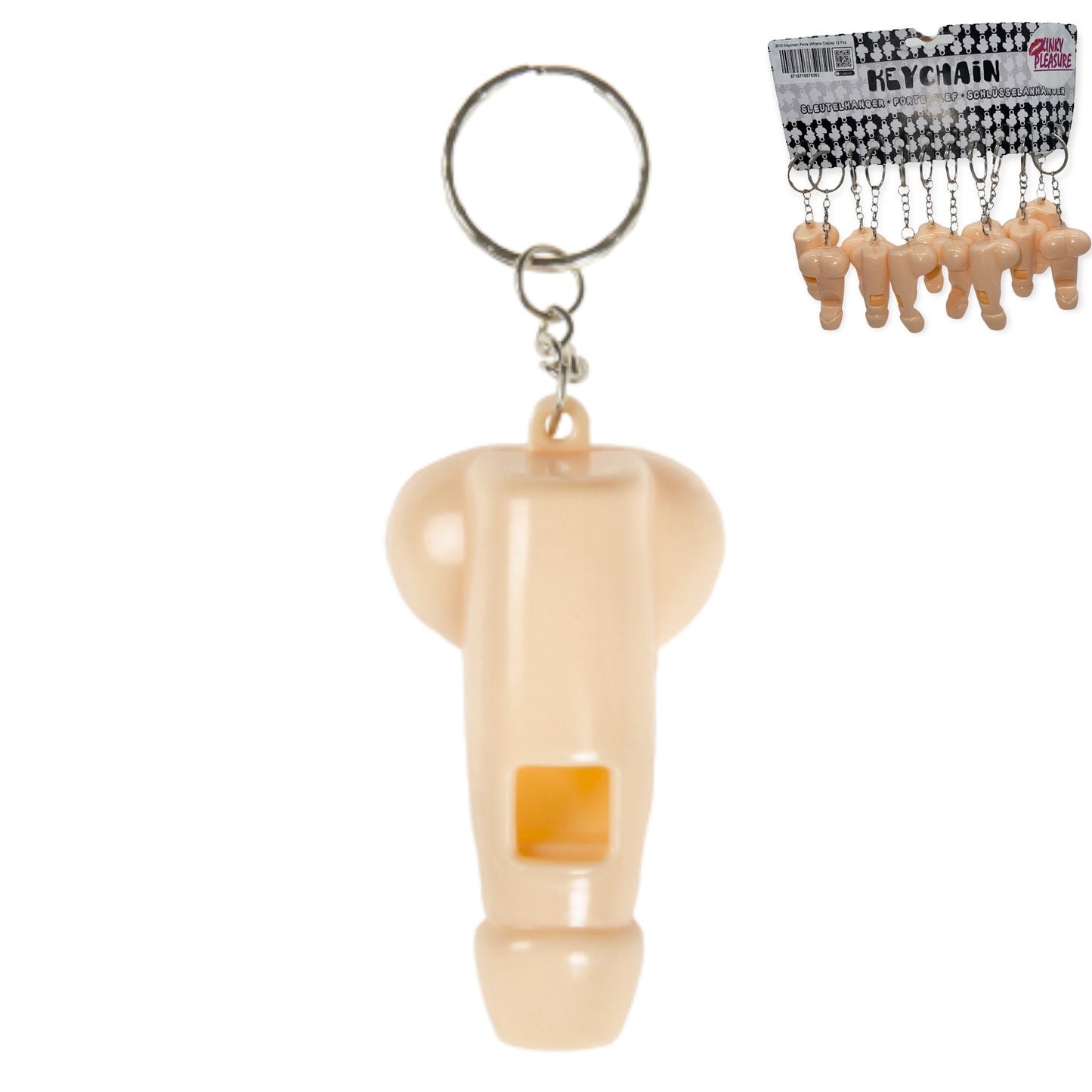 Kinky Pleasure Keychain - Funny and Unique Accessory Cock Whistle