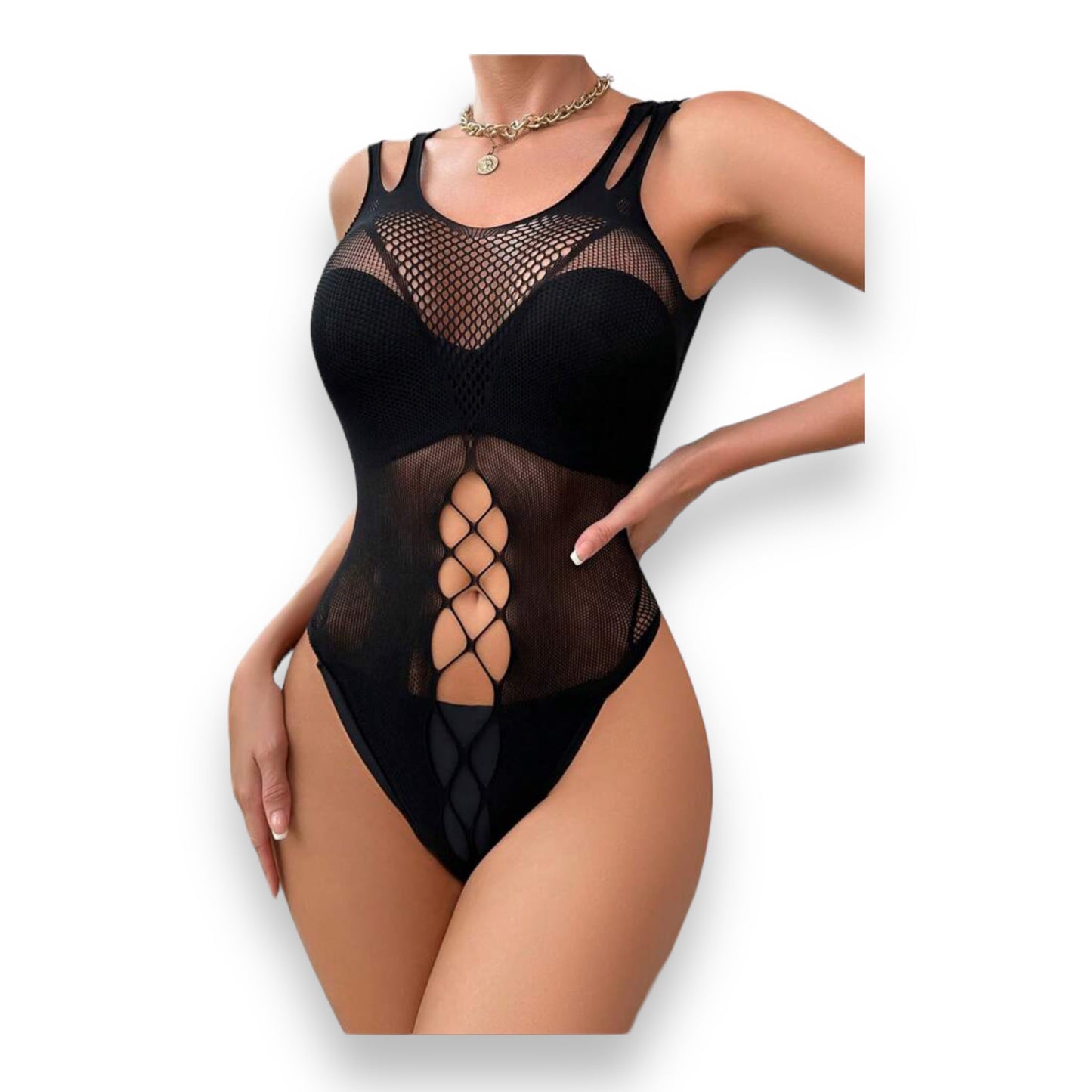 Body Stocking Black One Size Fits Most - BULK Offer