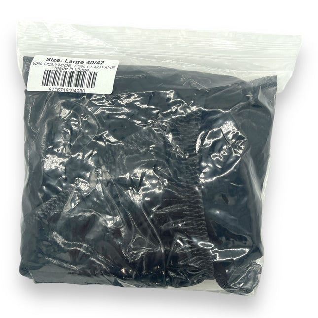 Wetlook Lingerie Set Zwart - Maat: Groot 40/42 - BULK Aanbieding