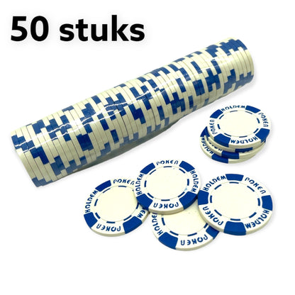 Poker Fiches 50 Stuks 6 Kleuren