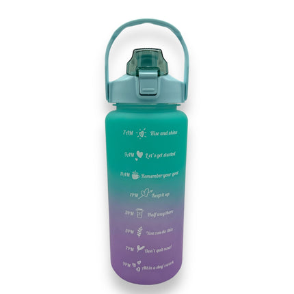 Waterfles met Tijdsaanduiding - 2 Liter - Beschikbaar in 8 Kleuren | Timmy Toys AX078