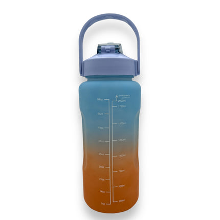 Waterfles met Tijdsaanduiding - 2 Liter - Beschikbaar in 8 Kleuren | Timmy Toys AX078