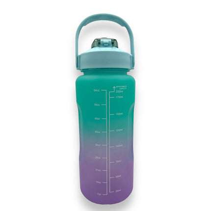 Waterfles met Tijdsaanduiding - 2 Liter - Beschikbaar in 8 Kleuren | Timmy Toys AX078