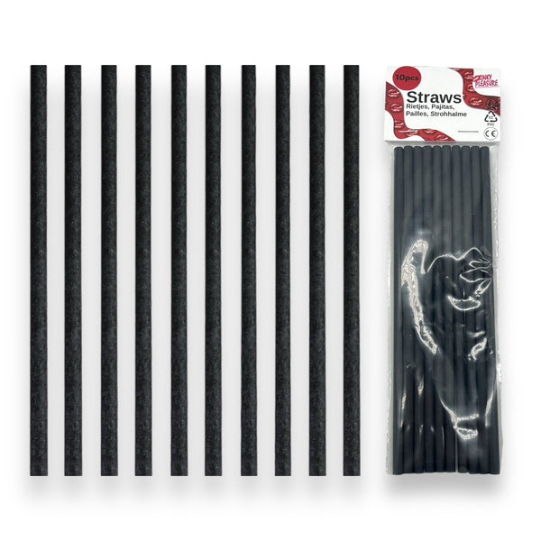 Papier-Milchshake-Trinkhalme 230x8 mm – 10 Stück