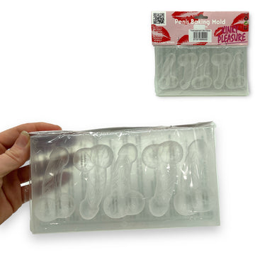 IJsblokjesvorm Penis - PVC Transparant - 14,5x30 cm