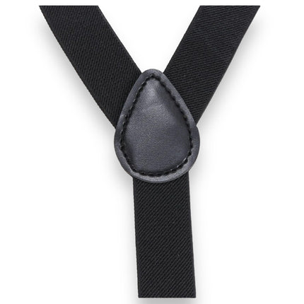 Black Braces With Bow Tie Black