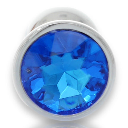 Bossoftoys - Silver Plug - Diamond Stone - Length 7 cm - Dia 2,7 cm - 4 Colours