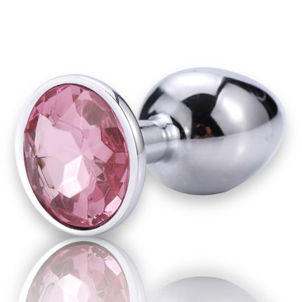 Bossoftoys - Silver Plug - Diamond Stone - Length 7 cm - Dia 2,7 cm - 4 Colours