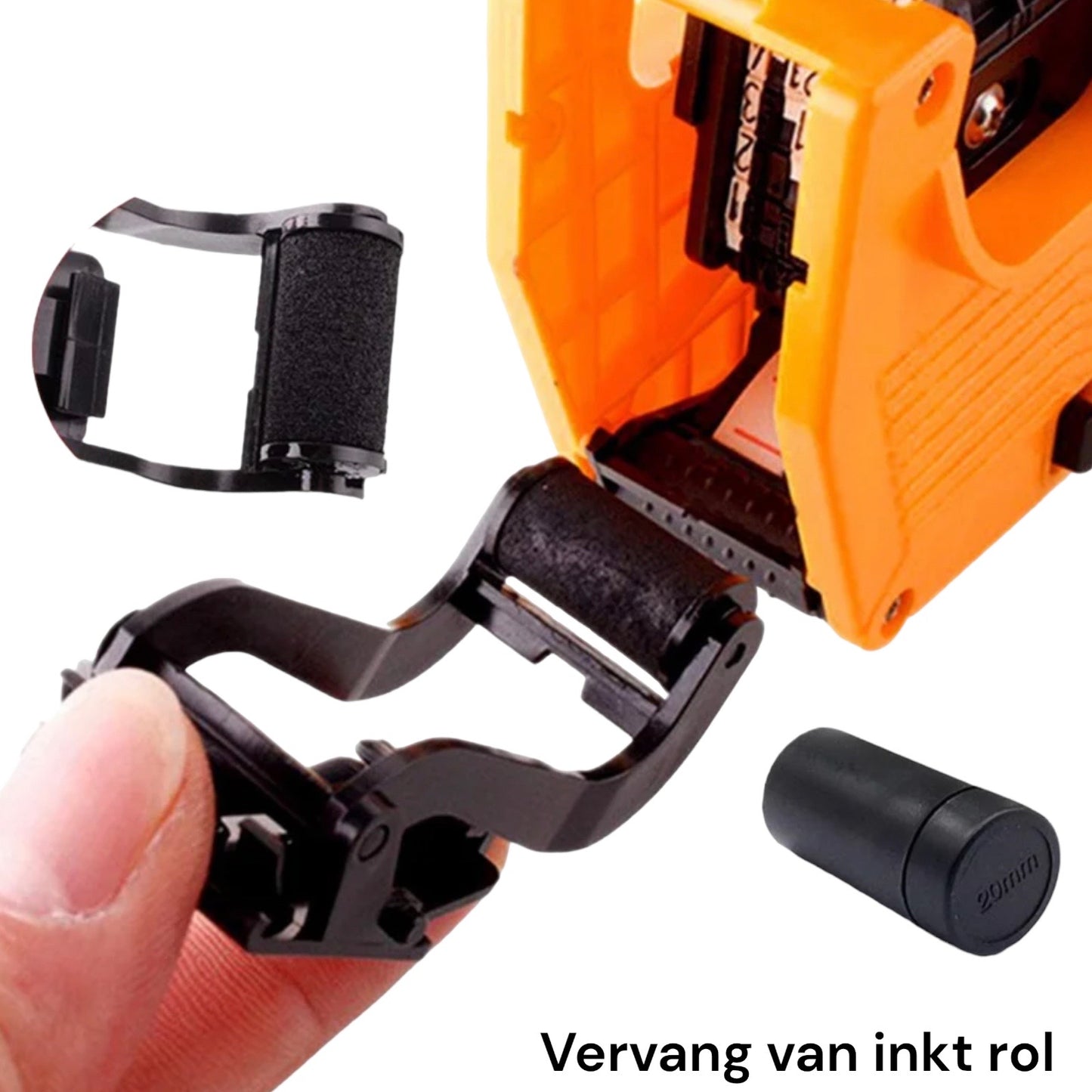 Prijstang Met Prijs Stickers - 5500 Stuks - 3 Rollen Inkt - Blauw