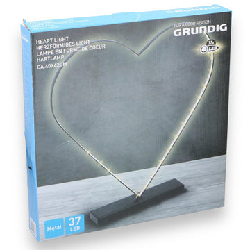 Grundig Hartvormig Licht - 37 LED's, 40 x 42 cm