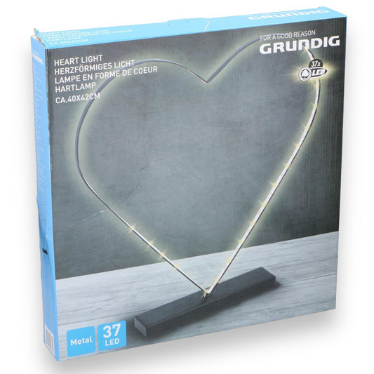 Grundig Hartvormig Licht - Romantische Verlichting met 37 LED's, 40x42cm