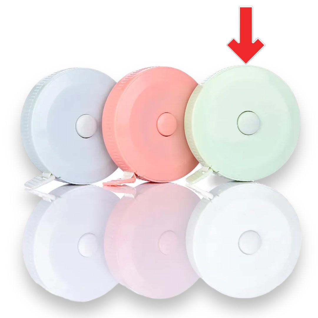 2 Meter Mini Tape Measure - Double Sided Clothing Body Tape - Automatic Shrink