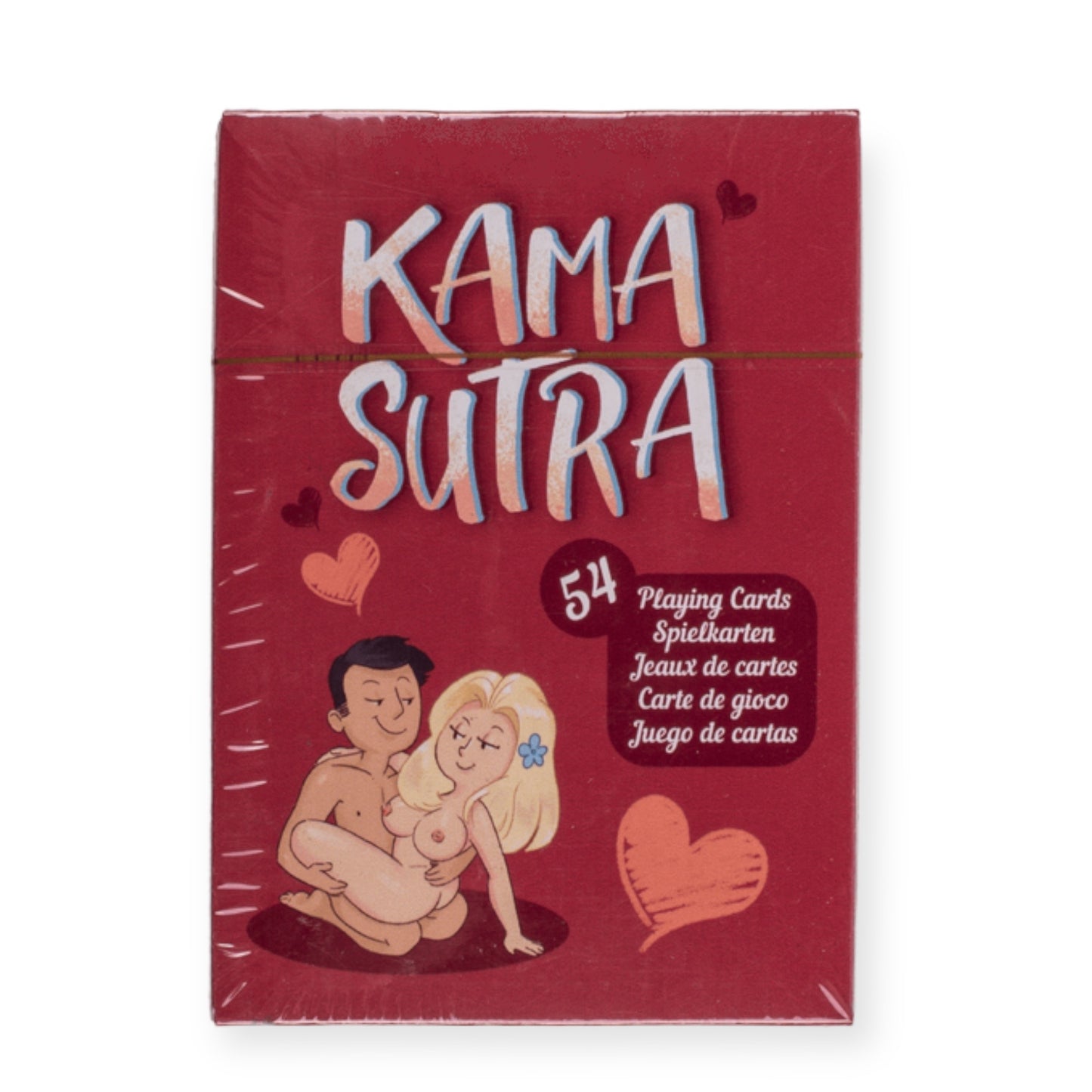 Discover new possibilities with the KamaSutra card game - Cartoon man and woman sex positions - 54-piece