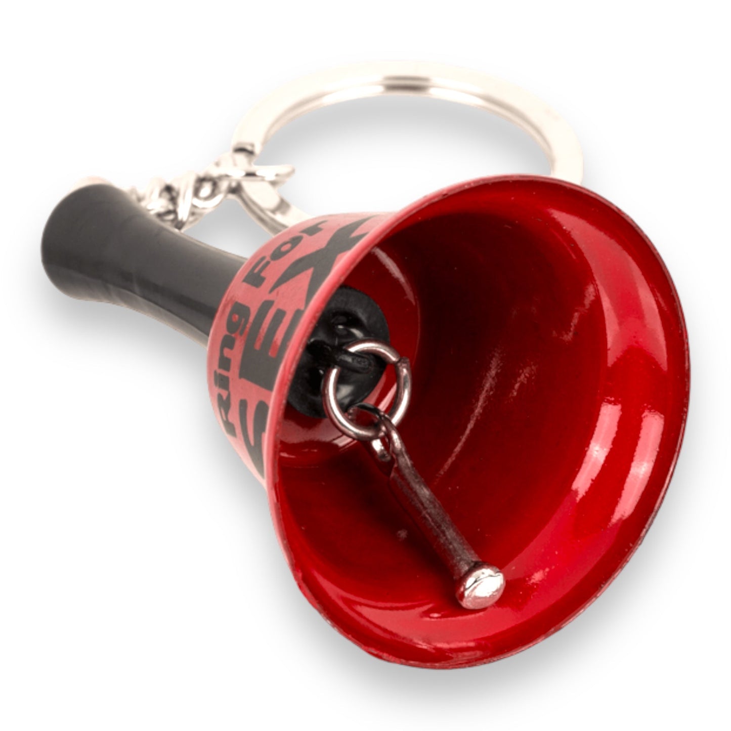 Keychain with Red Bell "Ring for Sex" 