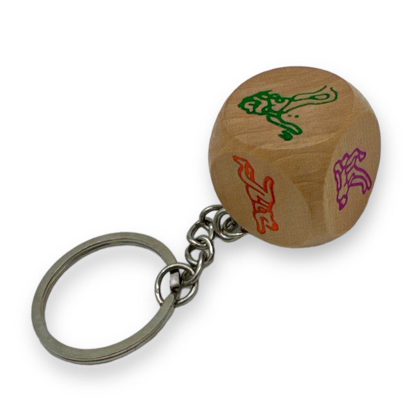 Keychain with Sex Dice 