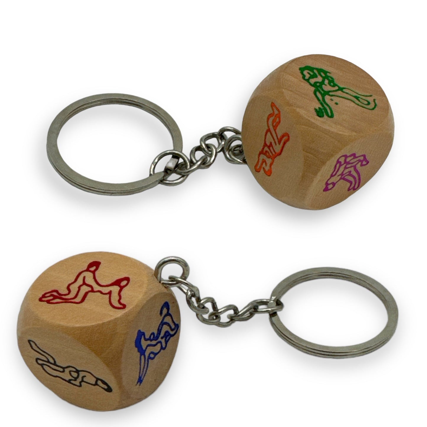 Keychain with Sex Dice 