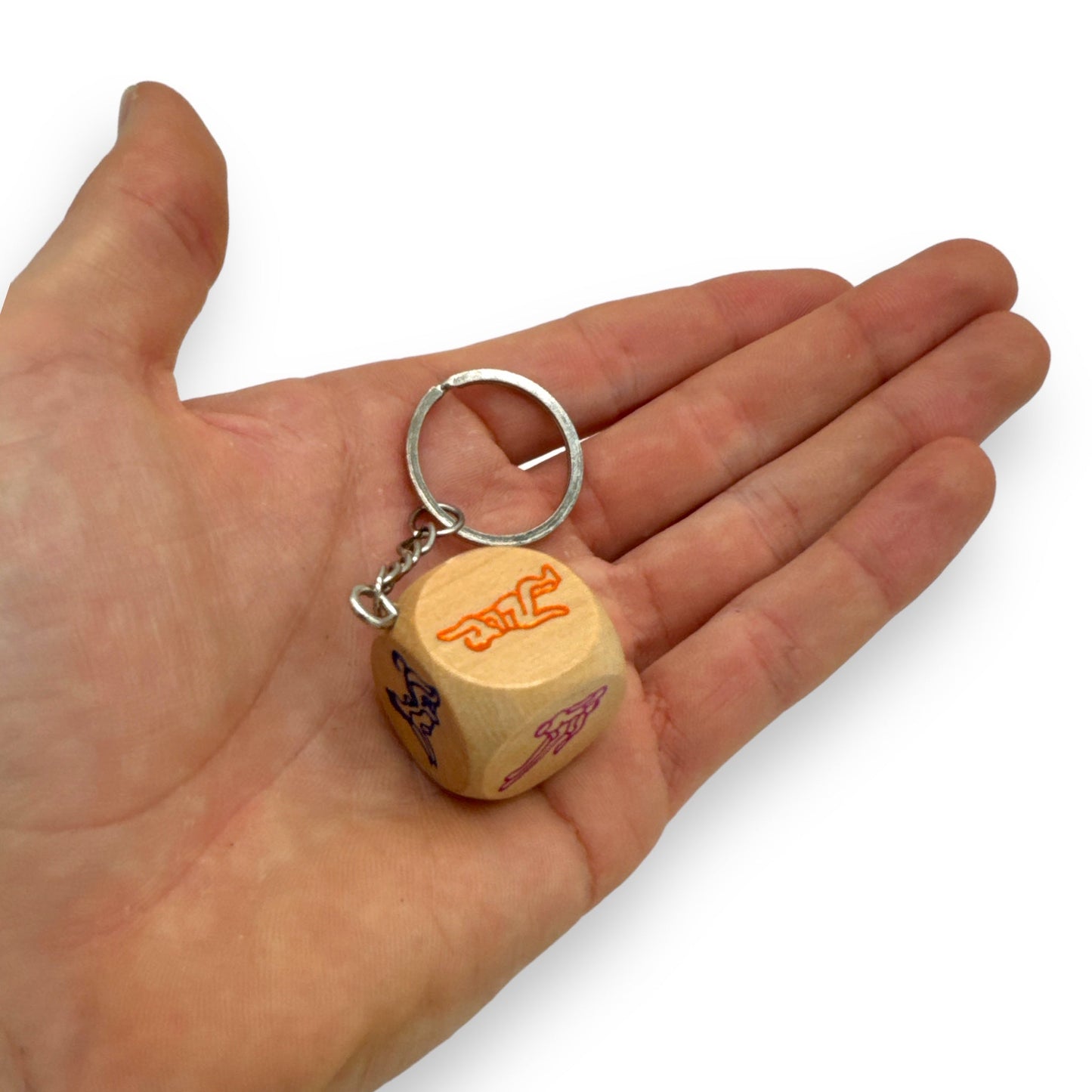 Keychain with Sex Dice 