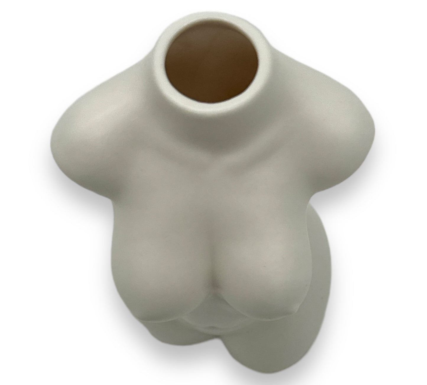 Woman's Body Vase 'Elegant Shapes' - White - 12x5.5 cm