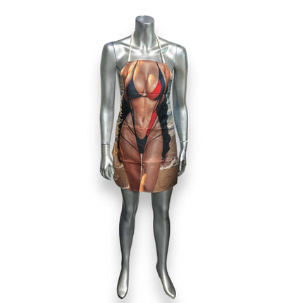 Grappig Keukenschort met Sexy Bikini Vrouw Design - Ideaal voor Feestjes en BBQ's