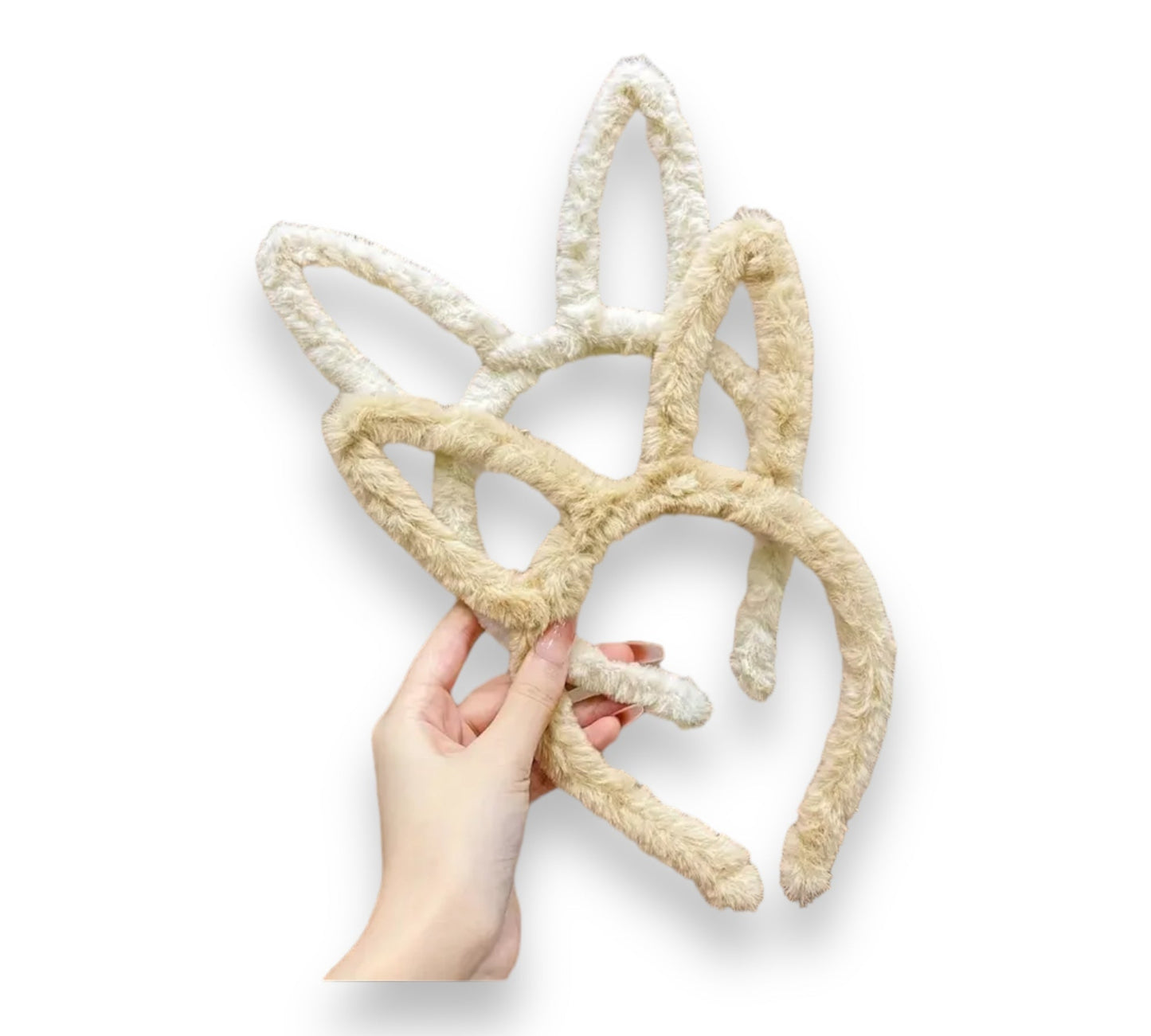 Plush Rabbit Ears Headband - Festive Headdress for Costume Party and Bachelorette Party 