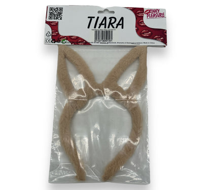 Plush Rabbit Ears Headband - Festive Headdress for Costume Party and Bachelorette Party 