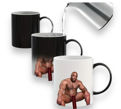 Funny Muscle Bun Coffee Mug - A Humorous Coffee Cup for a Cheerful Morning Routine 