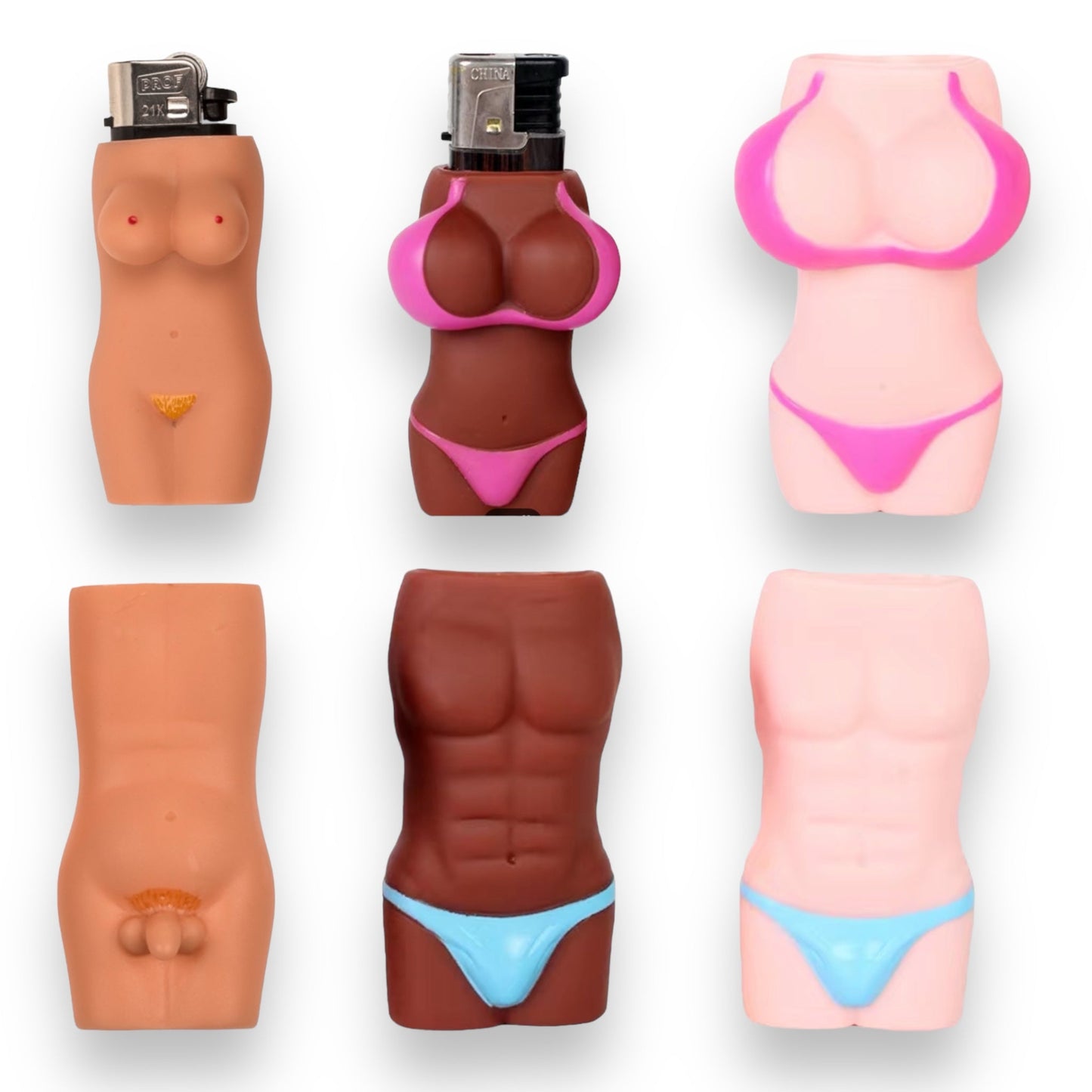 Lighter Cover Sexy Body for Man or Woman in 3 Colors