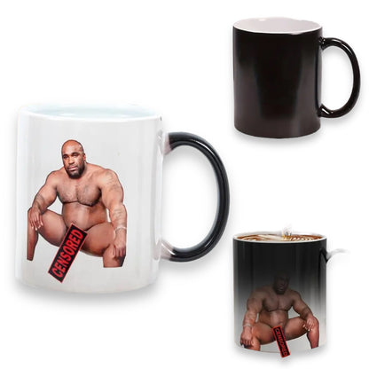 Funny Muscle Bun Coffee Mug - A Humorous Coffee Cup for a Cheerful Morning Routine 