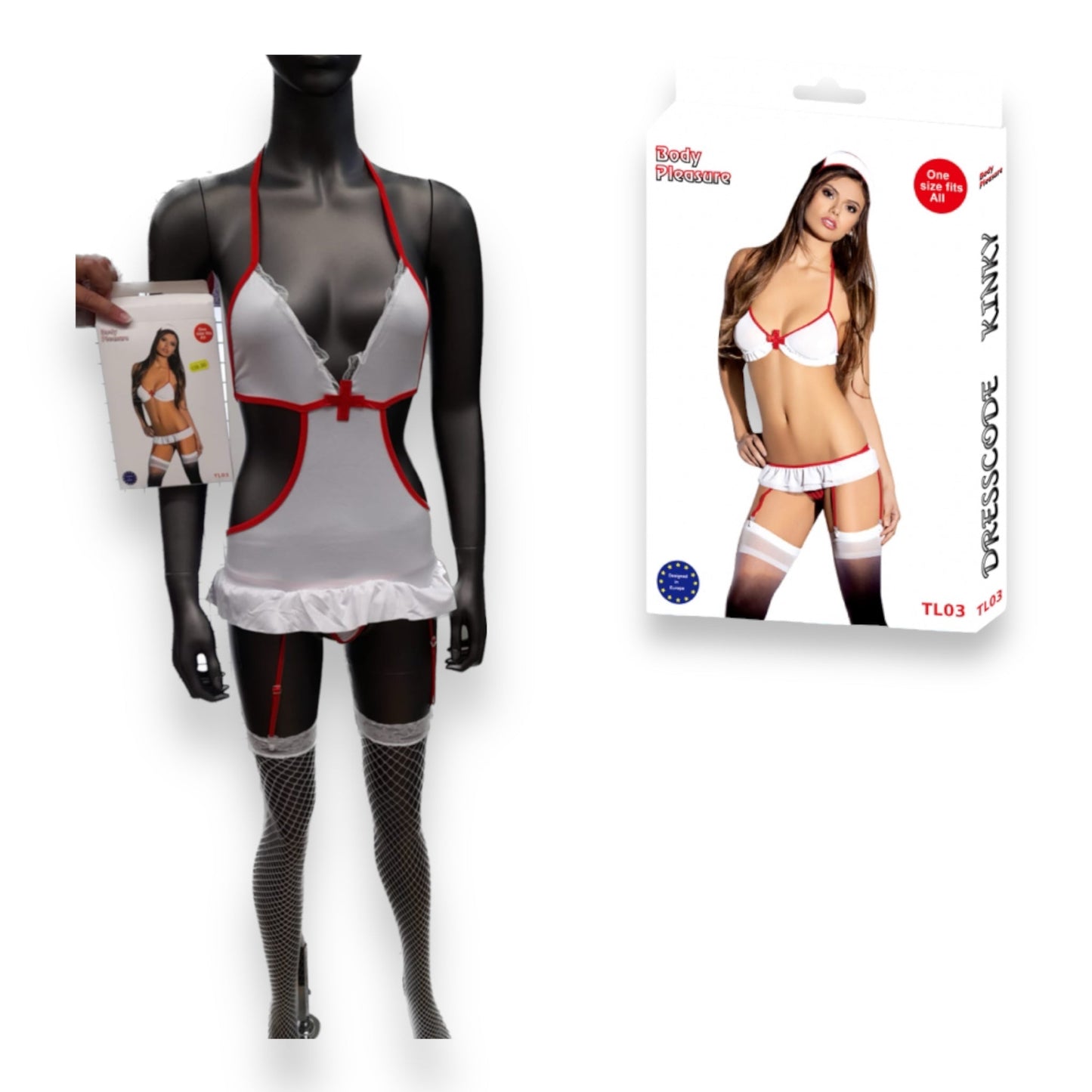 Sexy Verpleegster Setje van Body Pleasure 2 Modellen