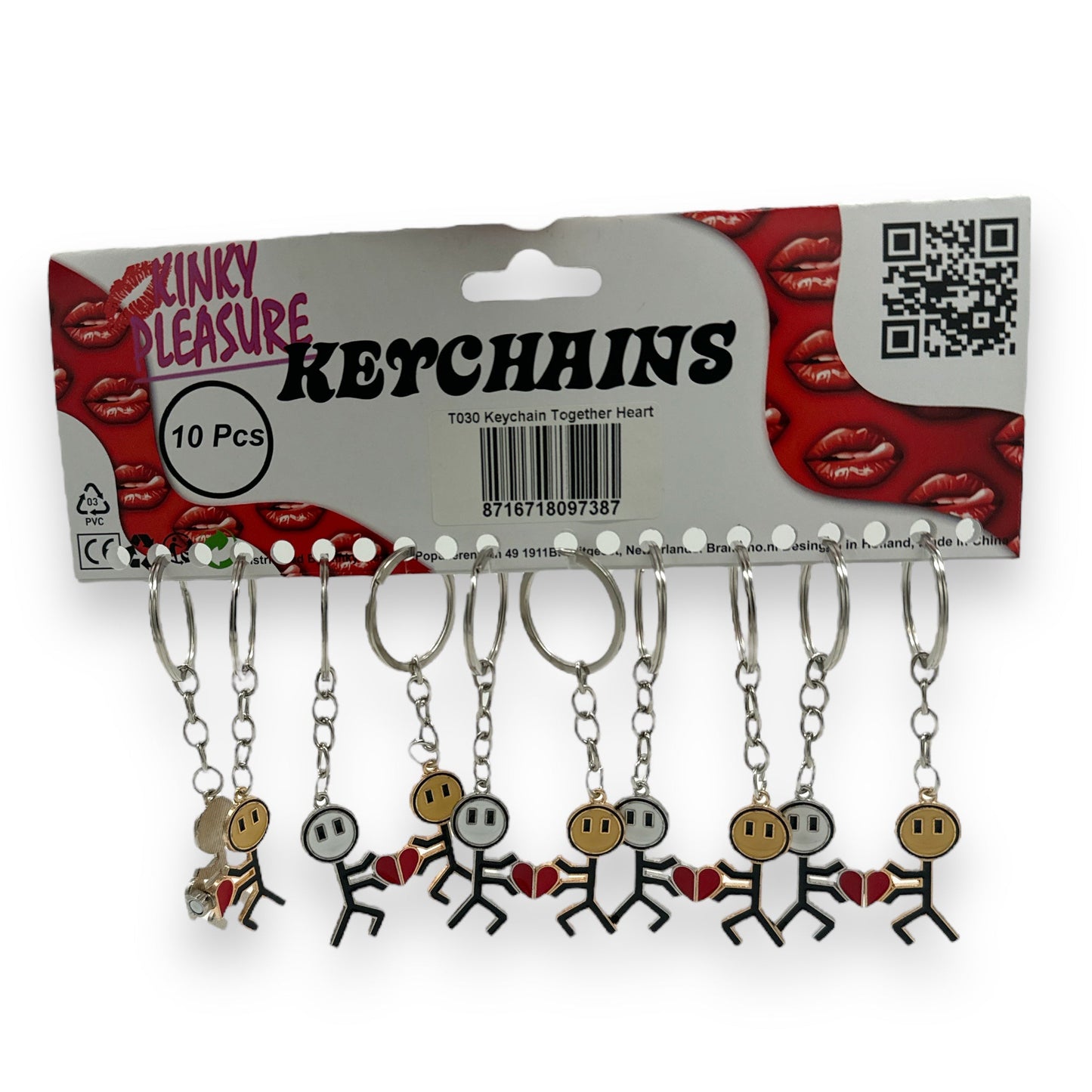 Keychain 'Together Heart' Males - 2 Models 