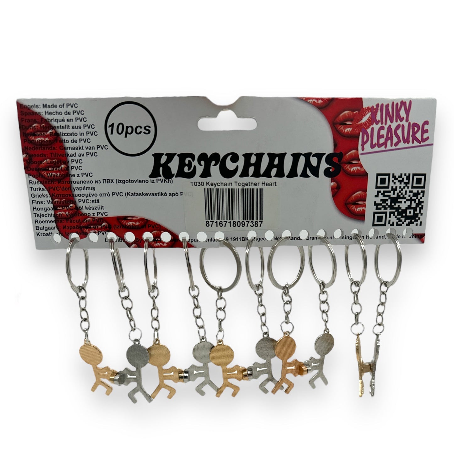 Keychain 'Together Heart' Males - 2 Models 
