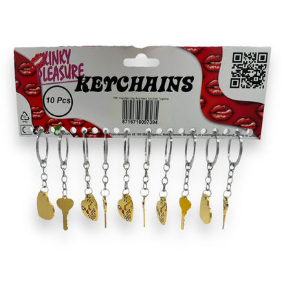 Keychain 'Eternally Together' - Key and Heart - 2 Models 