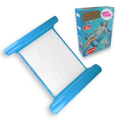 Opblaasbare Zwembad Hangmat in Vier Levendige Kleuren - Roze, Geel, Blauw, Rood
