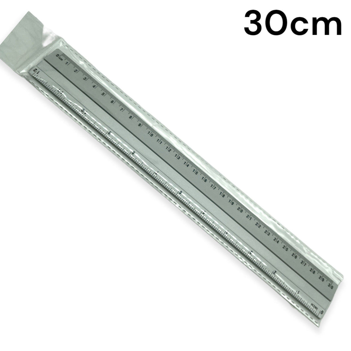 Lineal 30 cm Aluminium