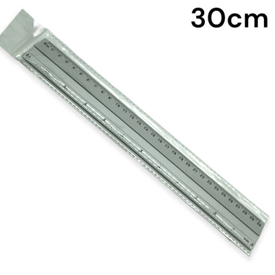 Liniaal 30 cm aluminium