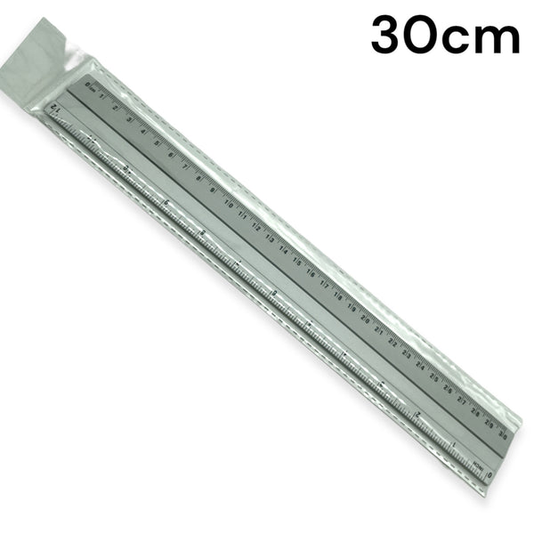 Liniaal 30 cm aluminium