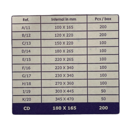 A11 Bubble Envelope 100x165mm 200 Pieces