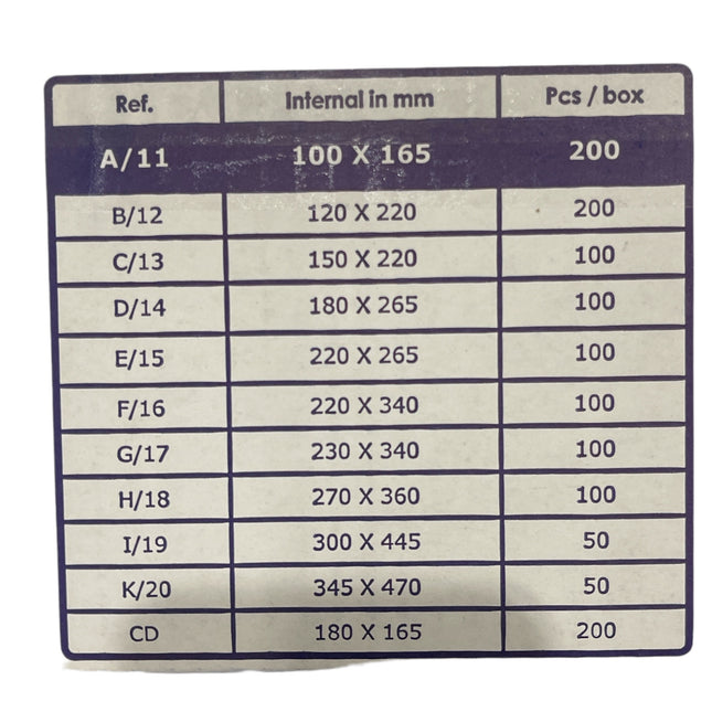 Luchtkussen Envelop A11 100x165mm - Pak van 200 Stuks