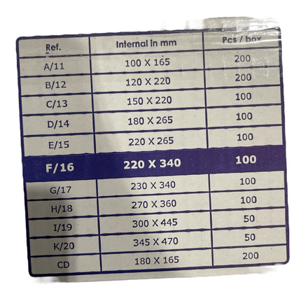 A11 Bubble Envelope 100x165mm 200 Pieces