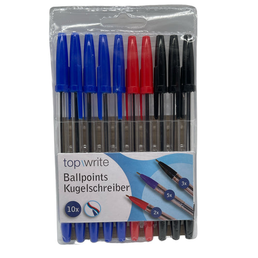 Top Write Balpennen 10 Stuks