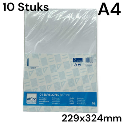 A4 Enveloppen 229 x 324 mm - 10 stuks