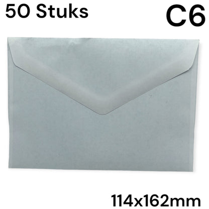 C6 Envelope White 114x162mm 50 Pieces