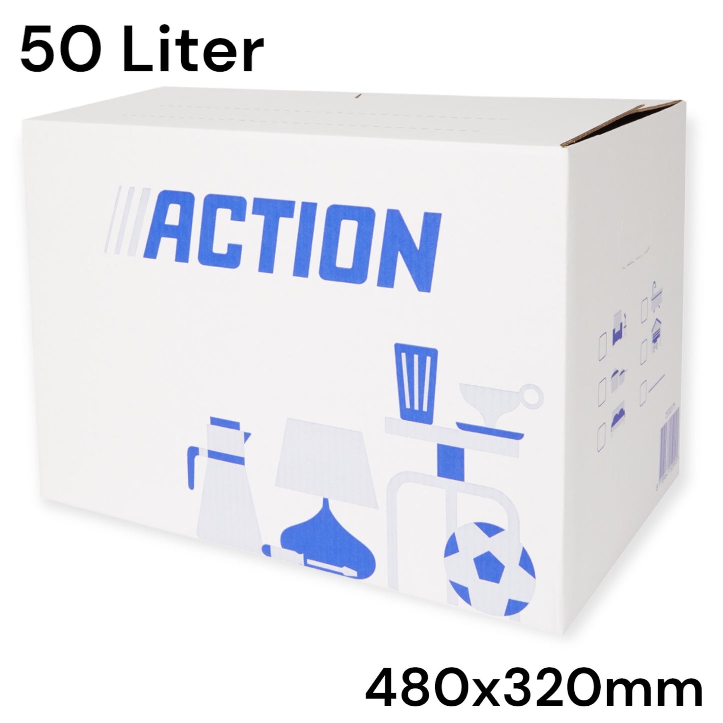 Action Verhuisdoos - Duurzame en Ruime Oplossing voor al je Verhuisbehoeften 480x430x330mm 50L