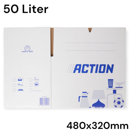 Action Verhuisdoos - Duurzame en Ruime Oplossing voor al je Verhuisbehoeften 480x430x330mm 50L