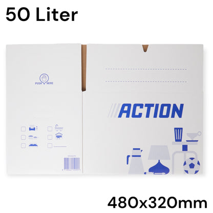Action Verhuisdoos - Duurzame en Ruime Oplossing voor al je Verhuisbehoeften 480x430x330mm 50L