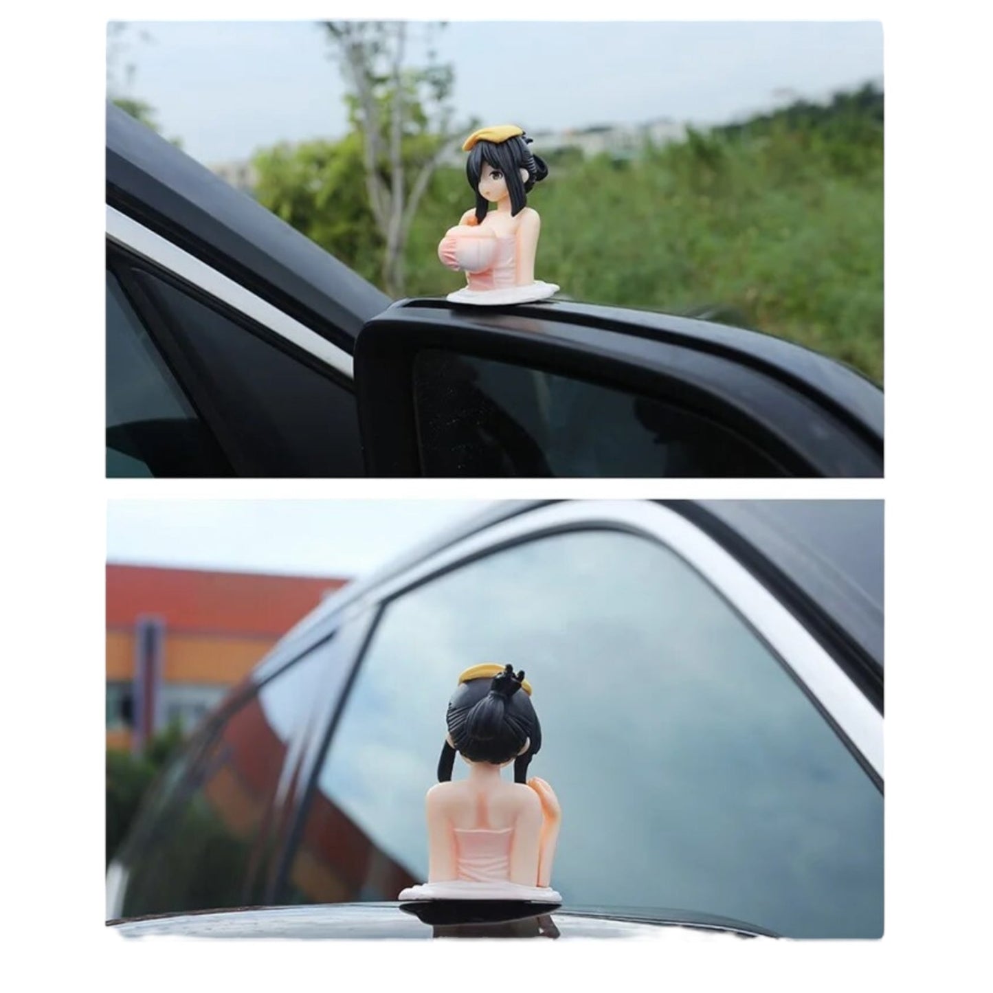 Manga 'Stuiterende Borsten' Auto Decoratie - 3 Modellen