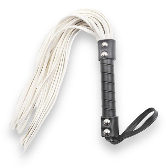 Stylish Whip with White Hairs - 44cm