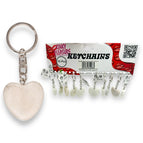 Heart White Display 10 Pieces